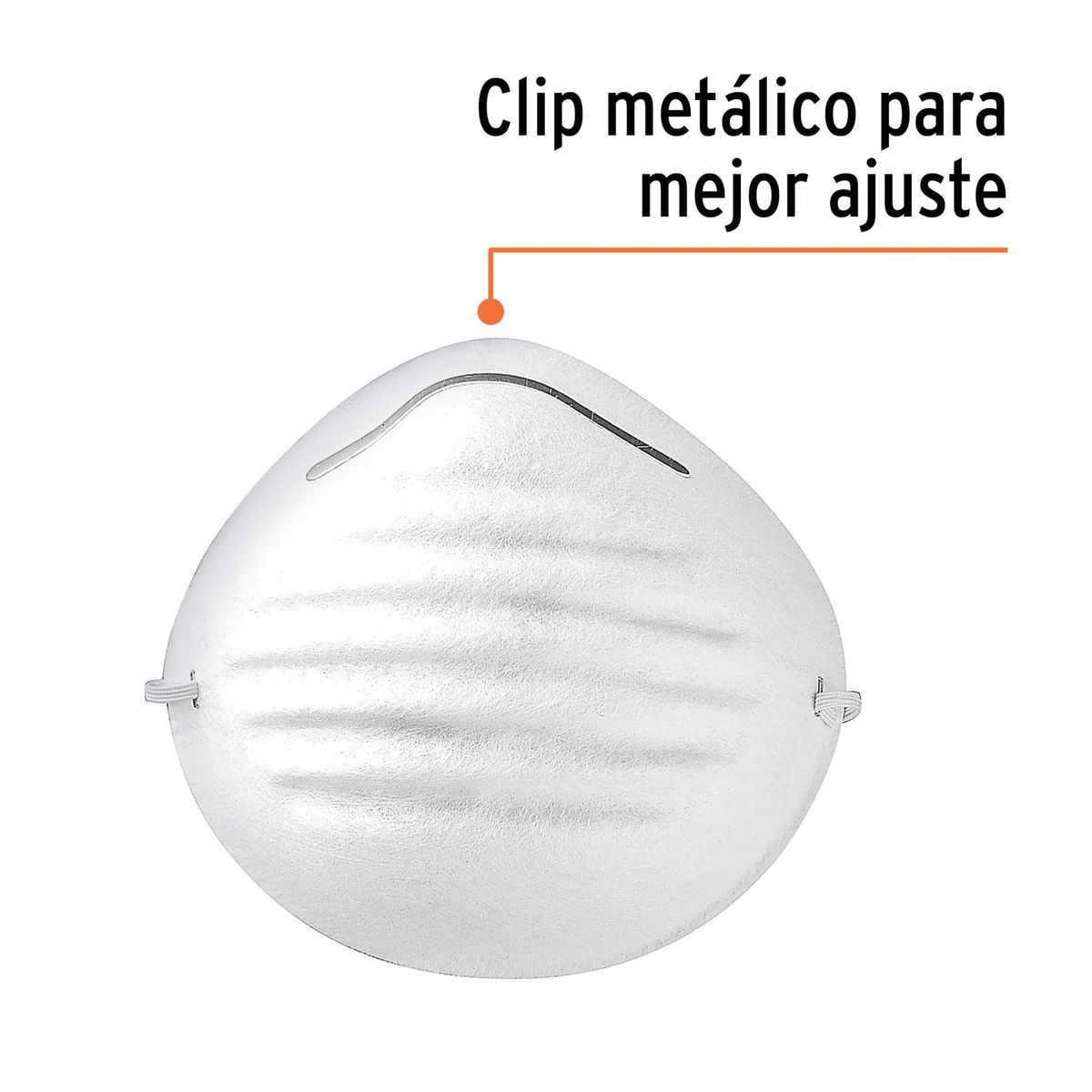 TRUPER - 50 Tapabocas Para Polvo De Uso Profesional Con Ajuste Nasal Truper
