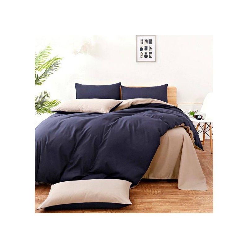 PLUMA HOME - Duvet taupe + 2 Fundas  / Doble  -  duvet es una funda para plumon.