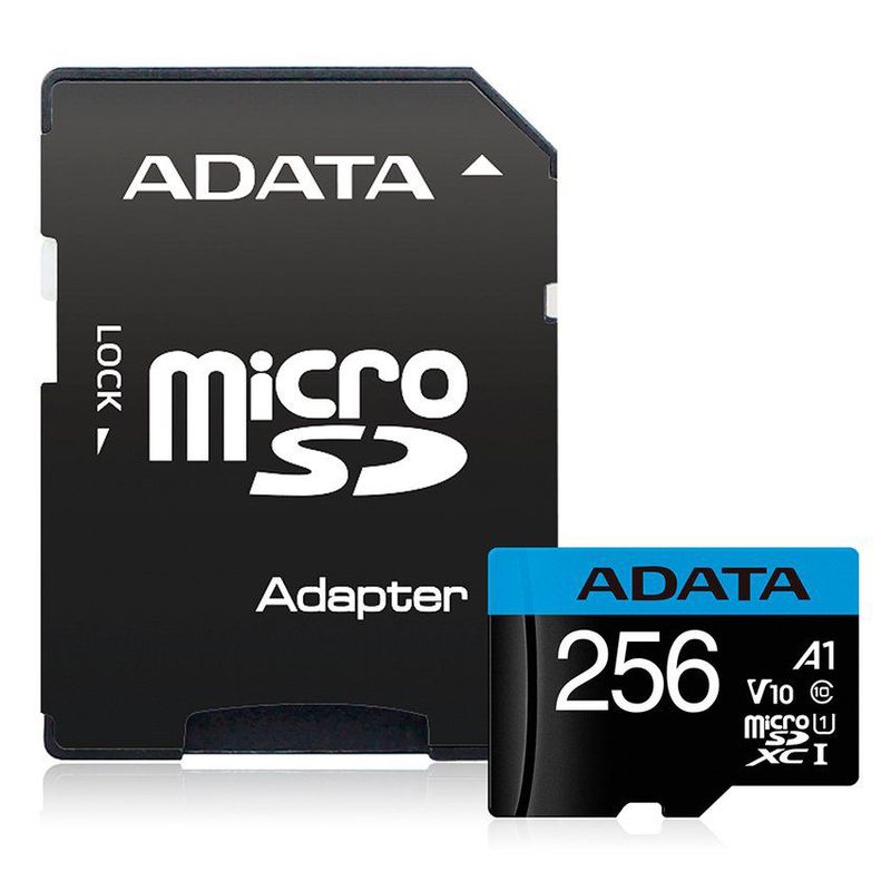 ADATA - Memoria micro sd 256 gb adata con adaptador