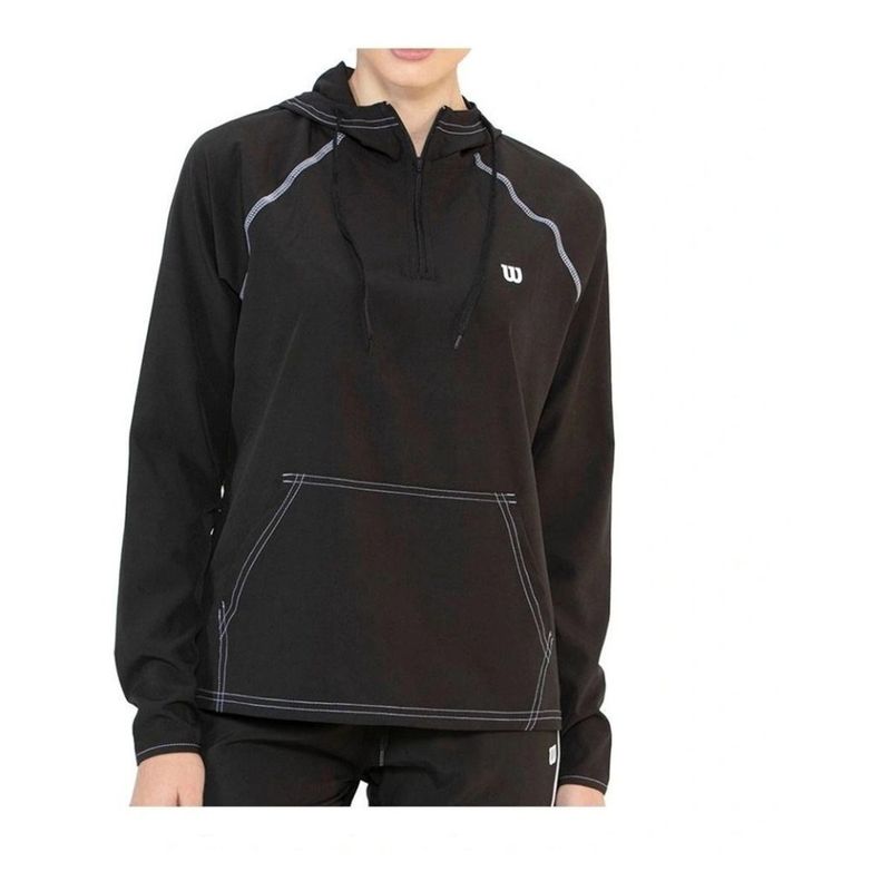 WILSON - Buzo Deportivo Con Capucha Mujer Wilson Flex 98373 Negro.