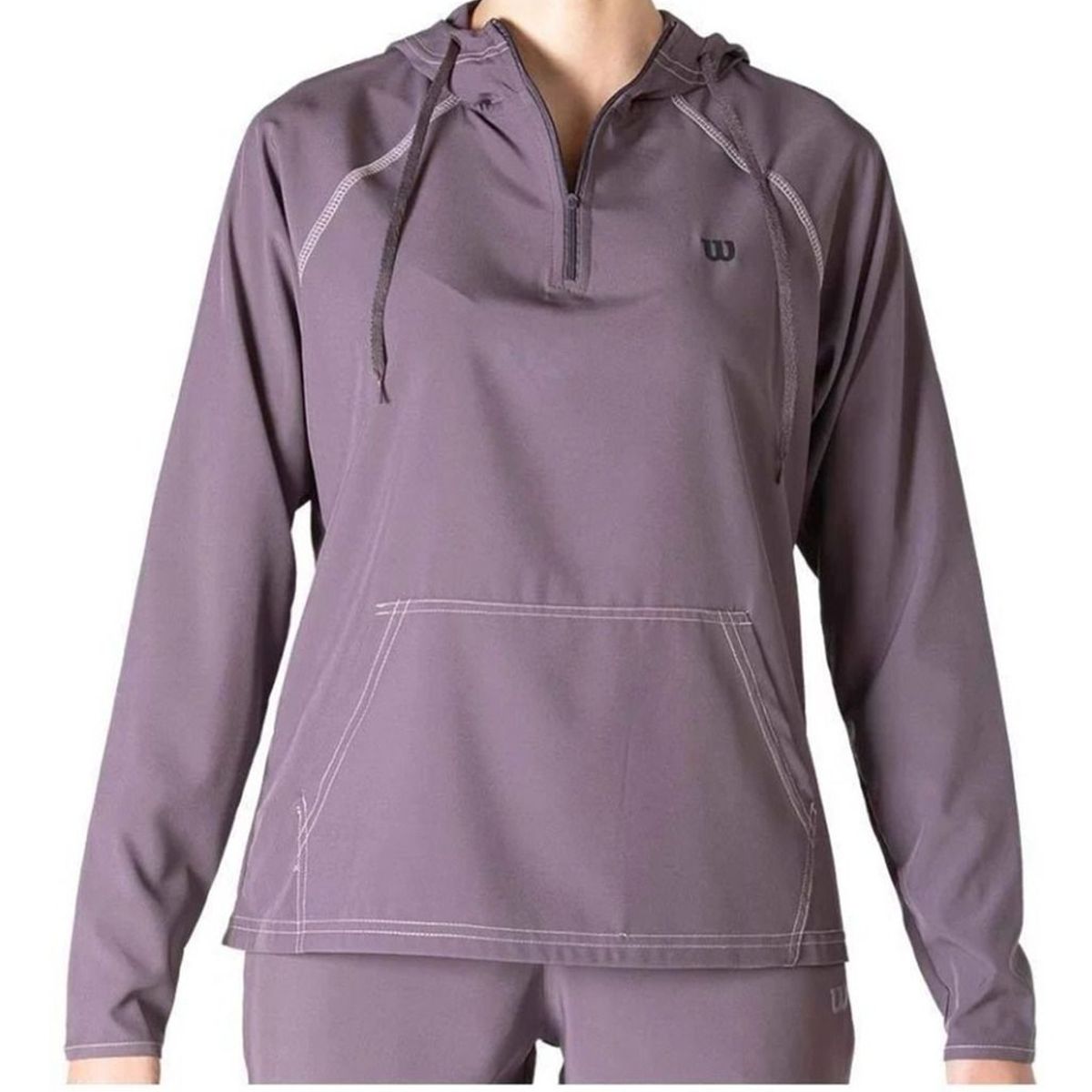 WILSON - Buzo Deportivo Con Capucha Mujer Wilson Flex 98373 Gris.