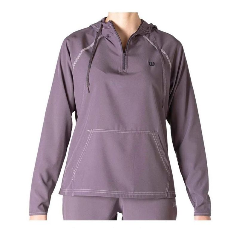 WILSON - Buzo Deportivo Con Capucha Mujer Wilson Flex 98373 Gris.