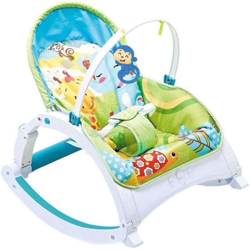 KIDSHOP - Silla Mecedora Vibradora Crece Conmigo Bebe Verde