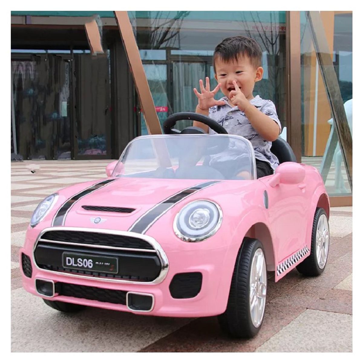 KIDSHOP - Carro Electrico Recargable Control Remoto ABM598-T Rosado