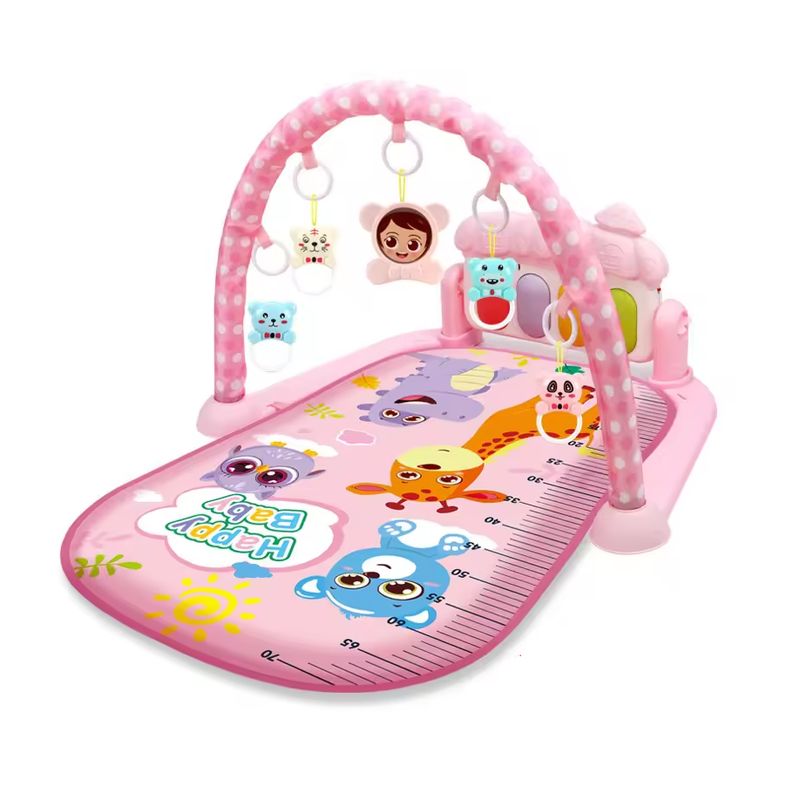 KIDSHOP - Gimnasio Piano Musical Leces Sonajeros HR5622 Rosado