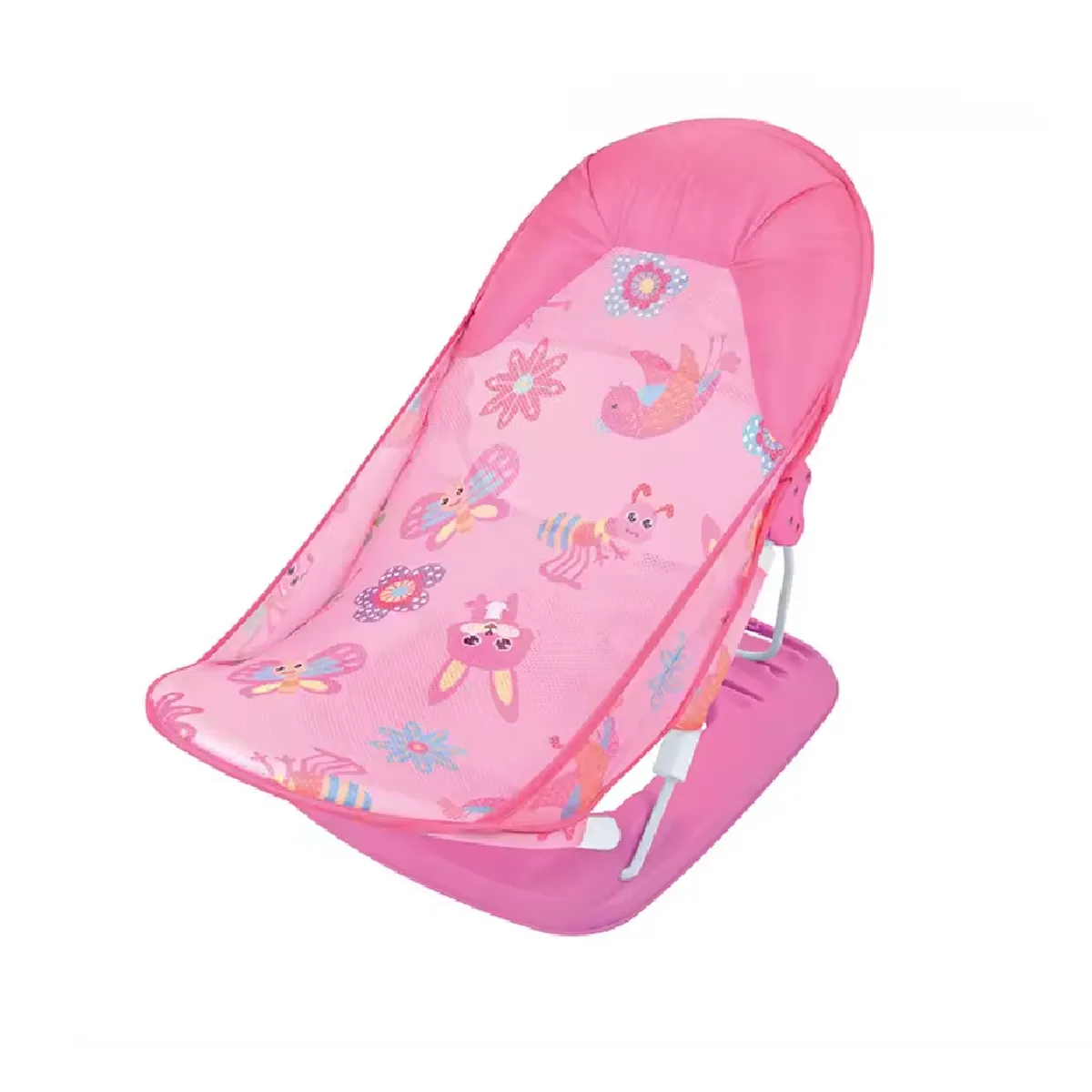 KIDSHOP - Silla Asiento Soporte Bañera Bebe Descanso Malla 66577 Rosa