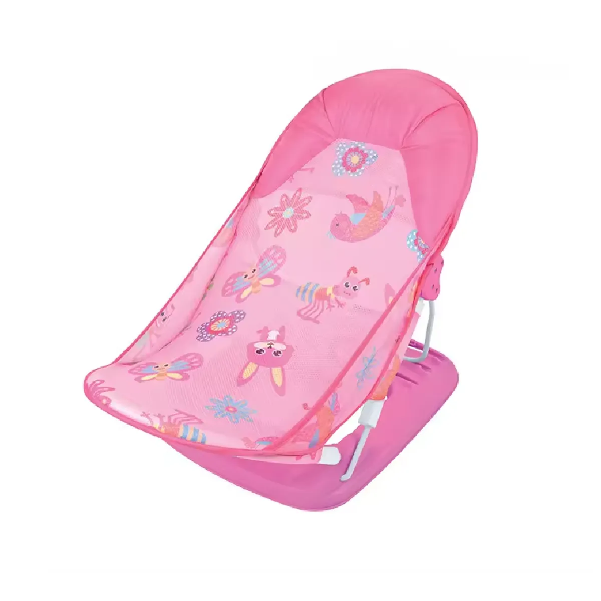 KIDSHOP - Silla Asiento Soporte Bañera Bebe Descanso Malla 66577 Rosa