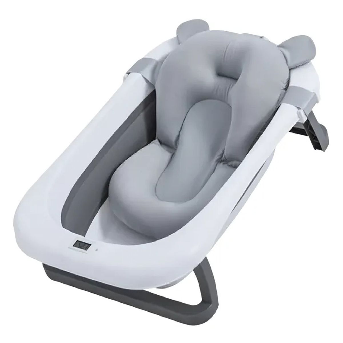 KIDSHOP - Bañera Plegable Termometro Cojin Malla Kidshop BZ-205-GR