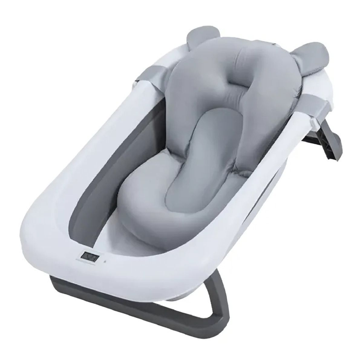 KIDSHOP - Bañera Plegable Termometro Cojin Malla Kidshop BZ-205-GR