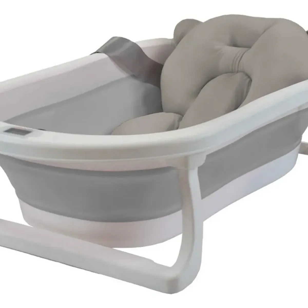 KIDSHOP - Bañera Plegable Termometro Cojin Malla Kidshop BZ-205-GR