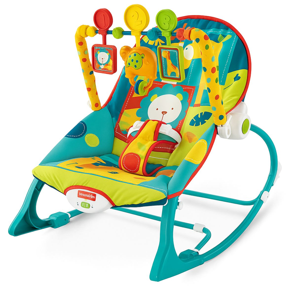 KIDSHOP - Silla Mecedora Para Bebes 68110 Leon Verde