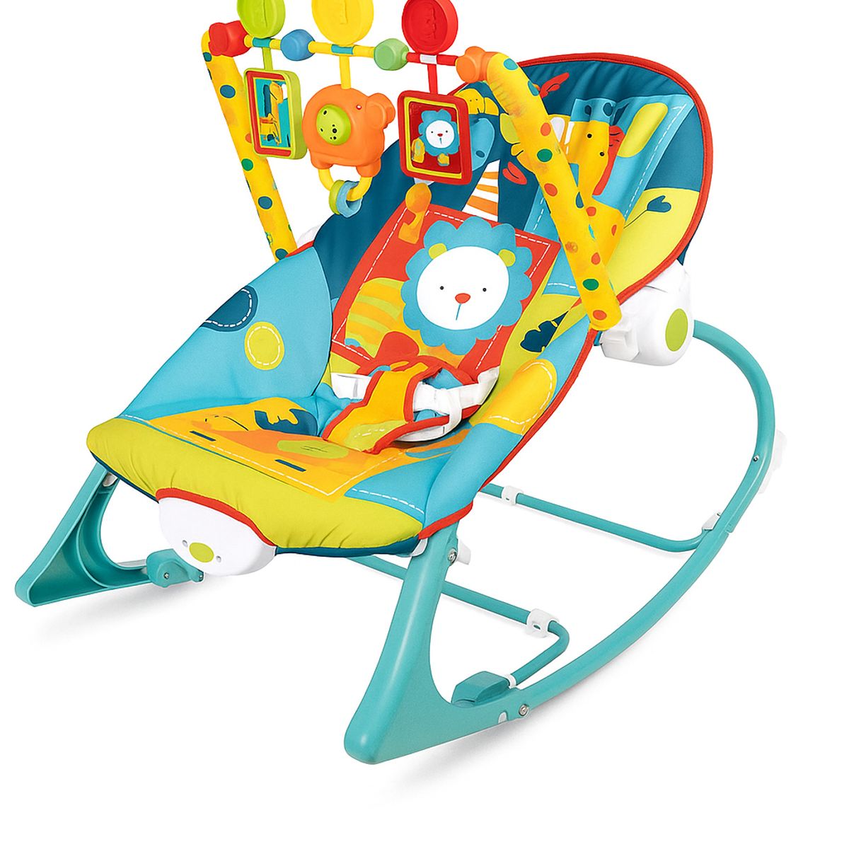 KIDSHOP - Silla Mecedora Para Bebes 68110 Leon Verde