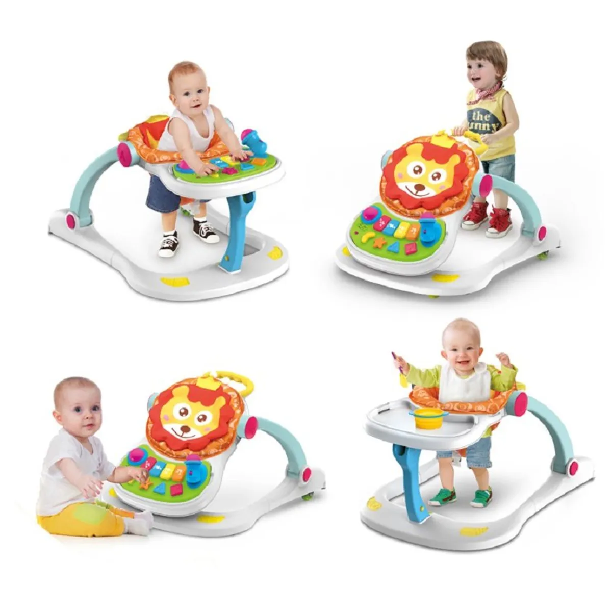 KIDSHOP - Caminador 4 En 1 Comedor Didactico HE0802 Blanco