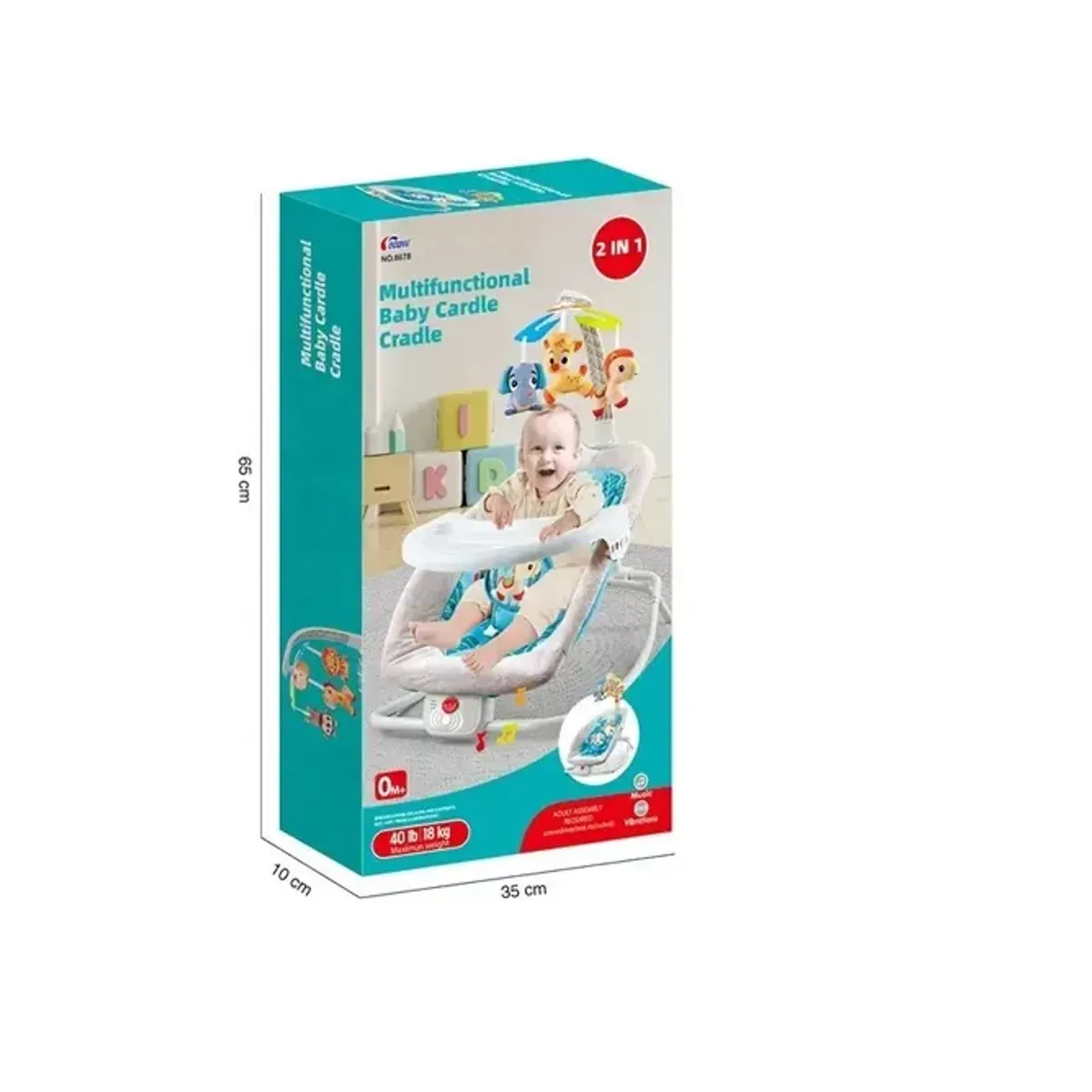 KIDSHOP - Silla Mecedora Antireflujo Movil Vibracion Para Bebes 68150