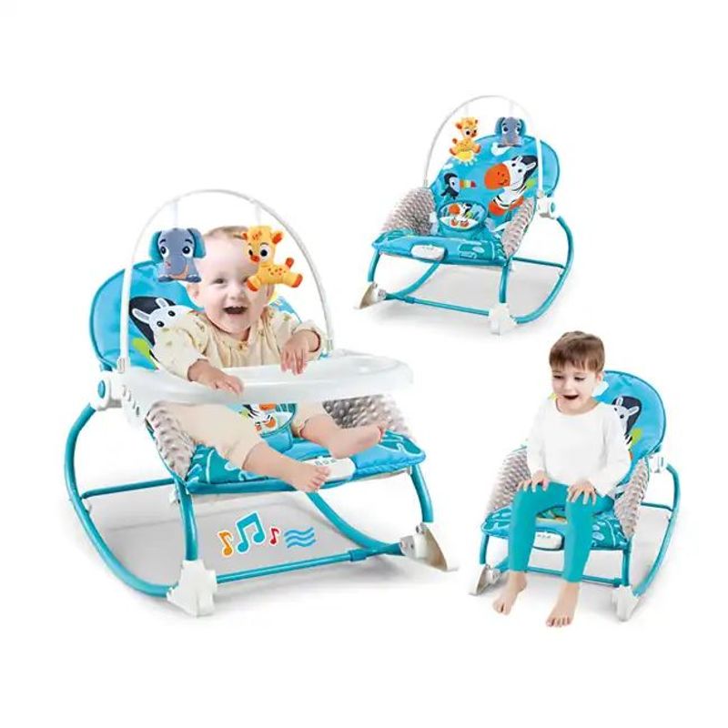 KIDSHOP - Silla Mecedora Vibradora Crece Conmigo Bandeja 68151 Cebra