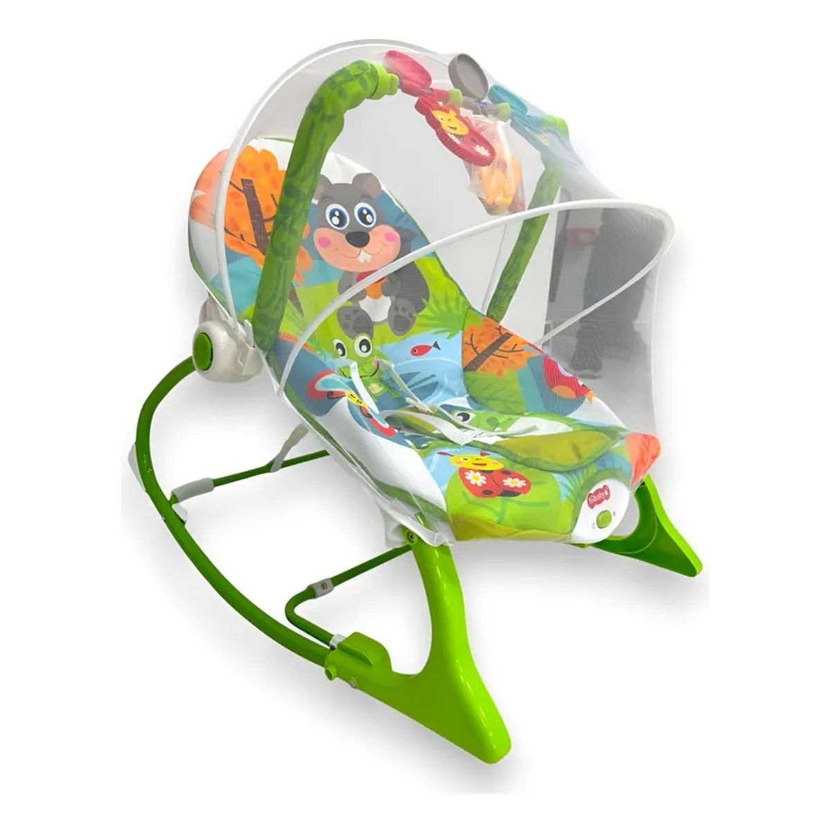 KIDSHOP - Silla Mecedora Para Bebes Con Toldillo 68146 Ardilla