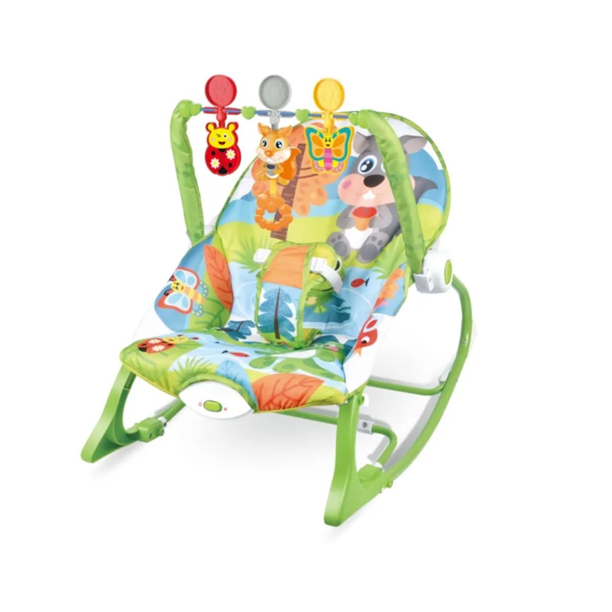 KIDSHOP - Silla Mecedora Para Bebes Con Toldillo 68146 Ardilla