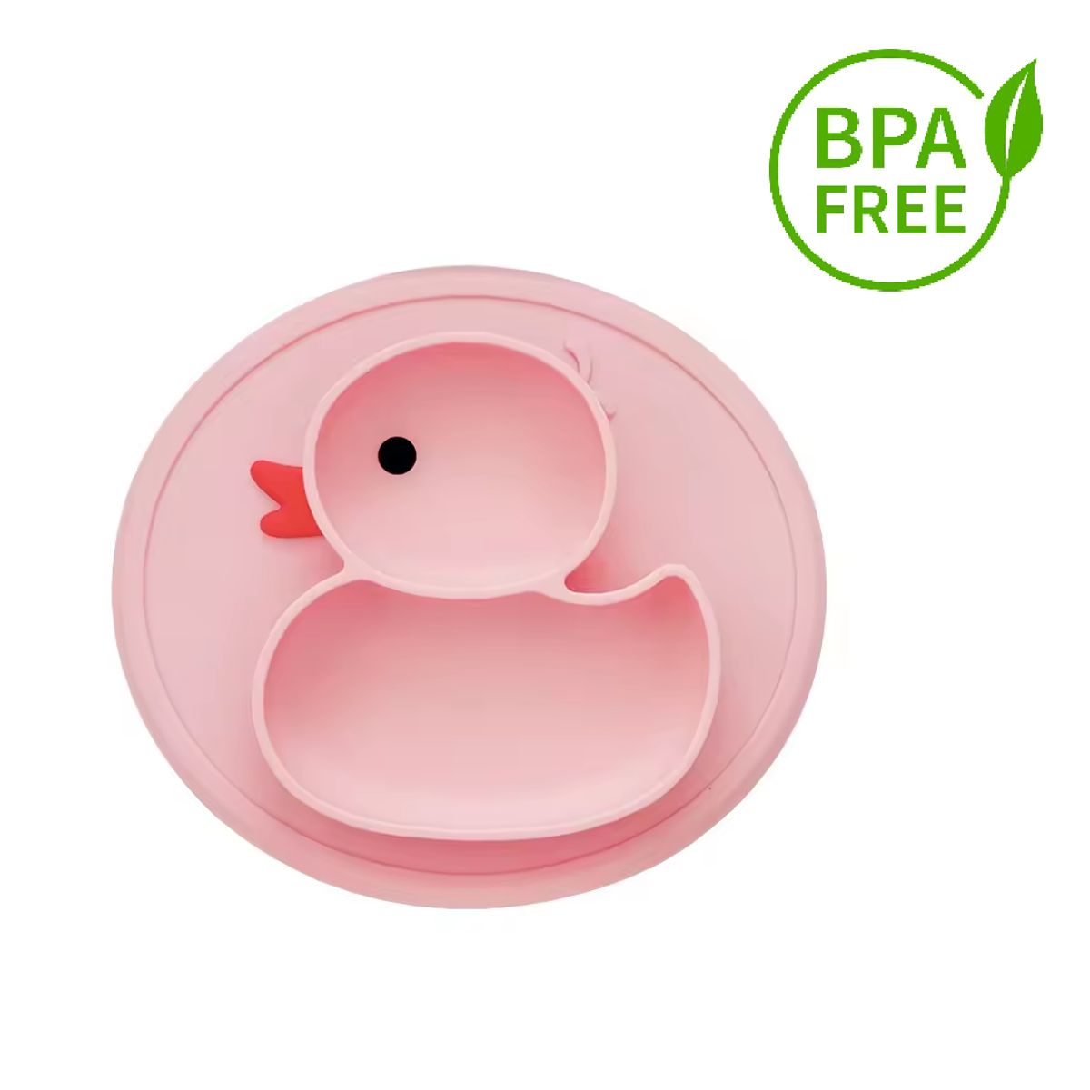 KIDSHOP - Plato Silicona Antideslizante Para Bebé DG1 Rosado