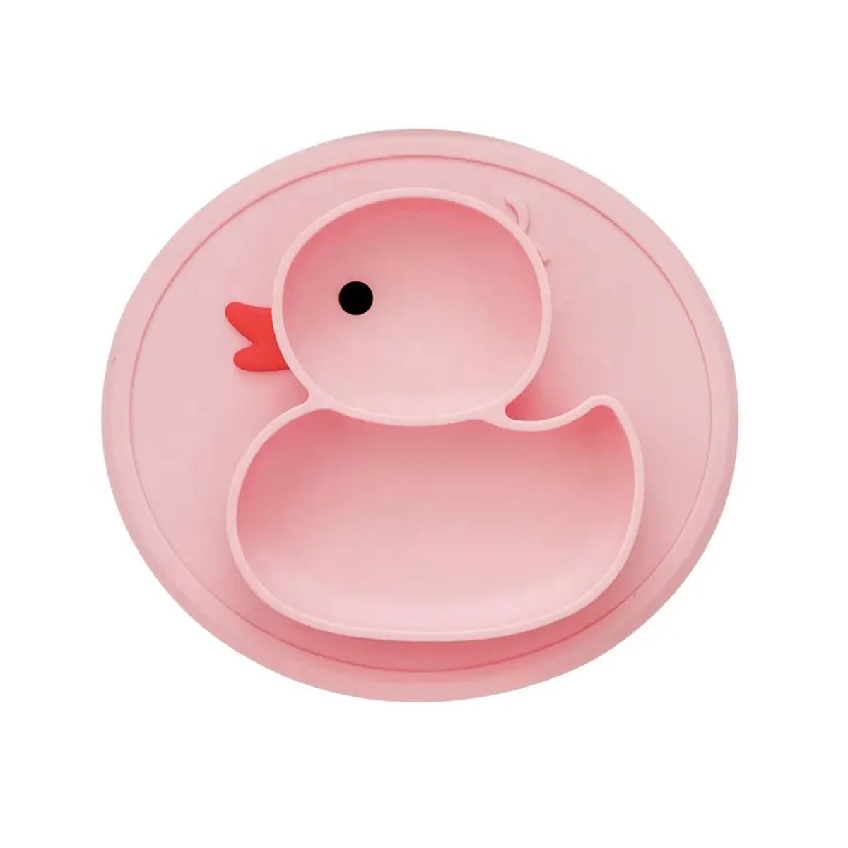 KIDSHOP - Plato Silicona Antideslizante Para Bebé DG1 Rosado