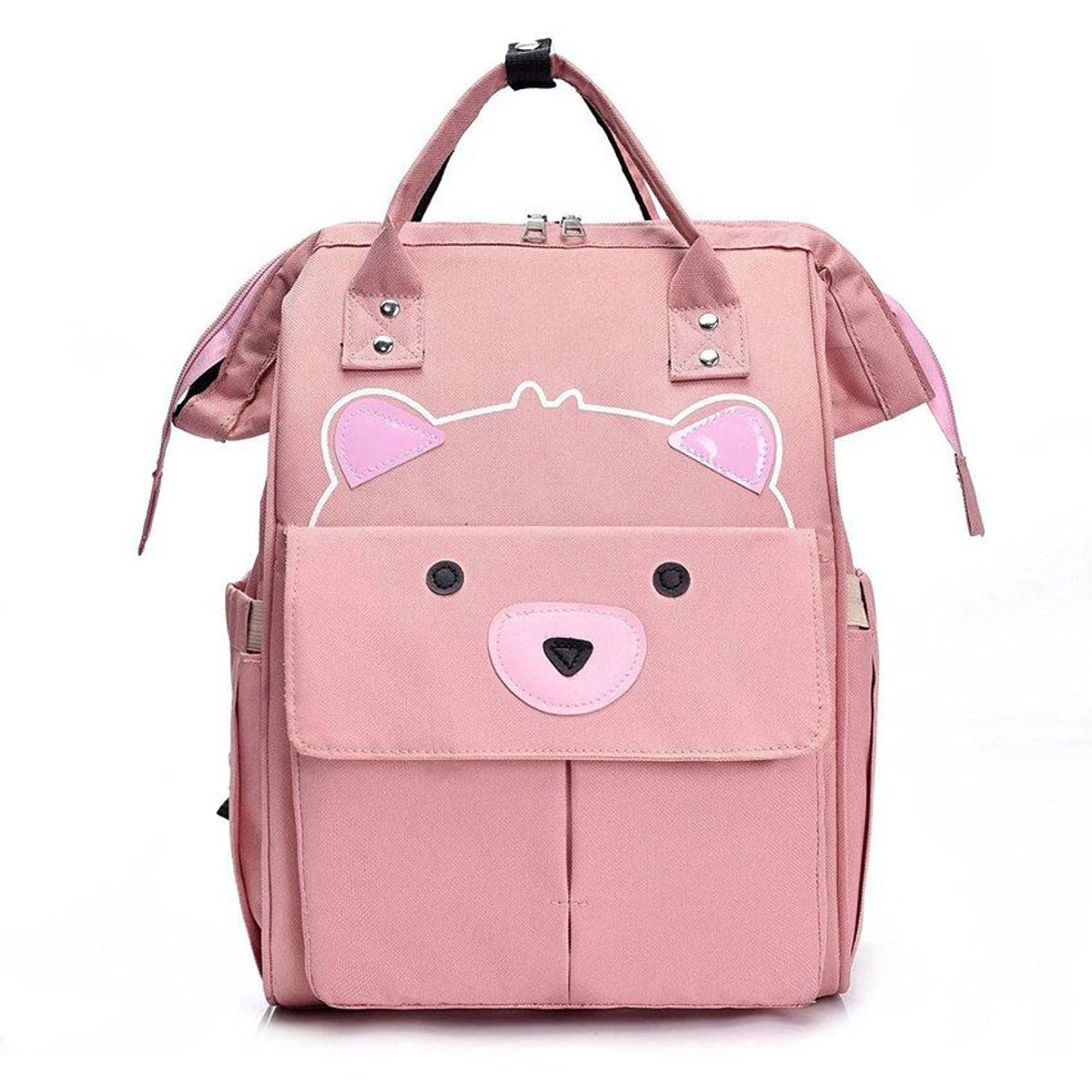 KIDSHOP - Bolso Pañalera Multifuncional Osito 1402 Rosa