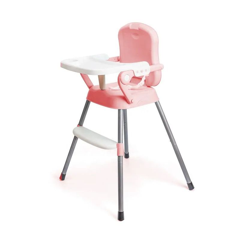 KIDSHOP - Silla Comedor Bebe 3 en1 Portatil Kidshop Baby XD-1 ROSADO