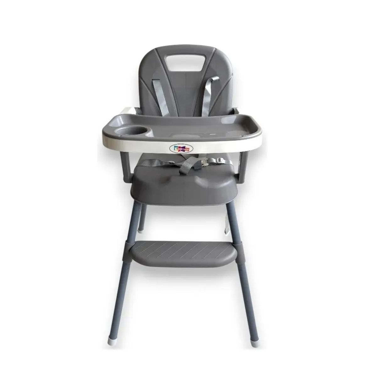 KIDSHOP - Silla Comedor Bebe 3 En 1 Portatil XD-1 Gris
