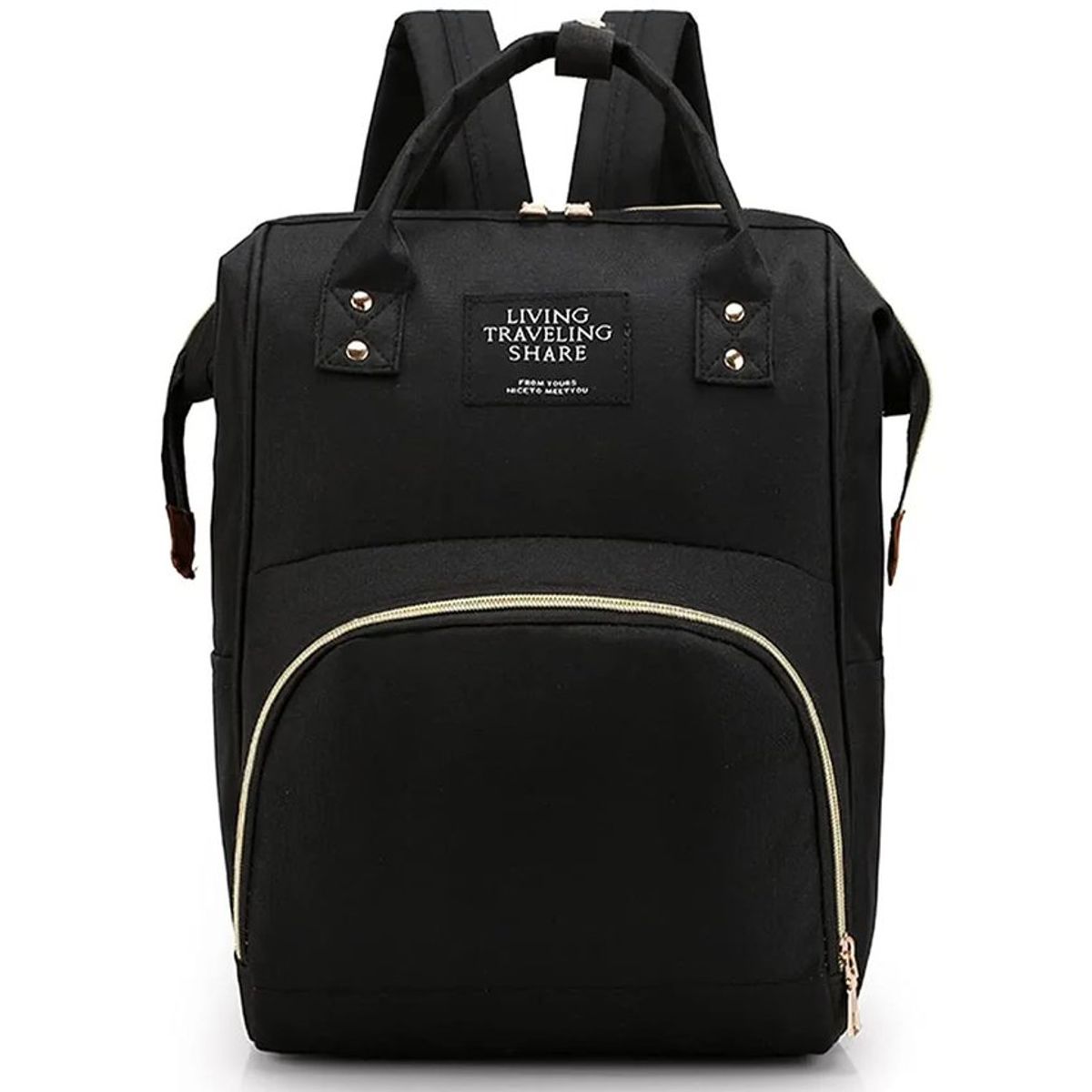 KIDSHOP - Pañalera Bolso Morral Materno de bebe NEGRO HY-1.