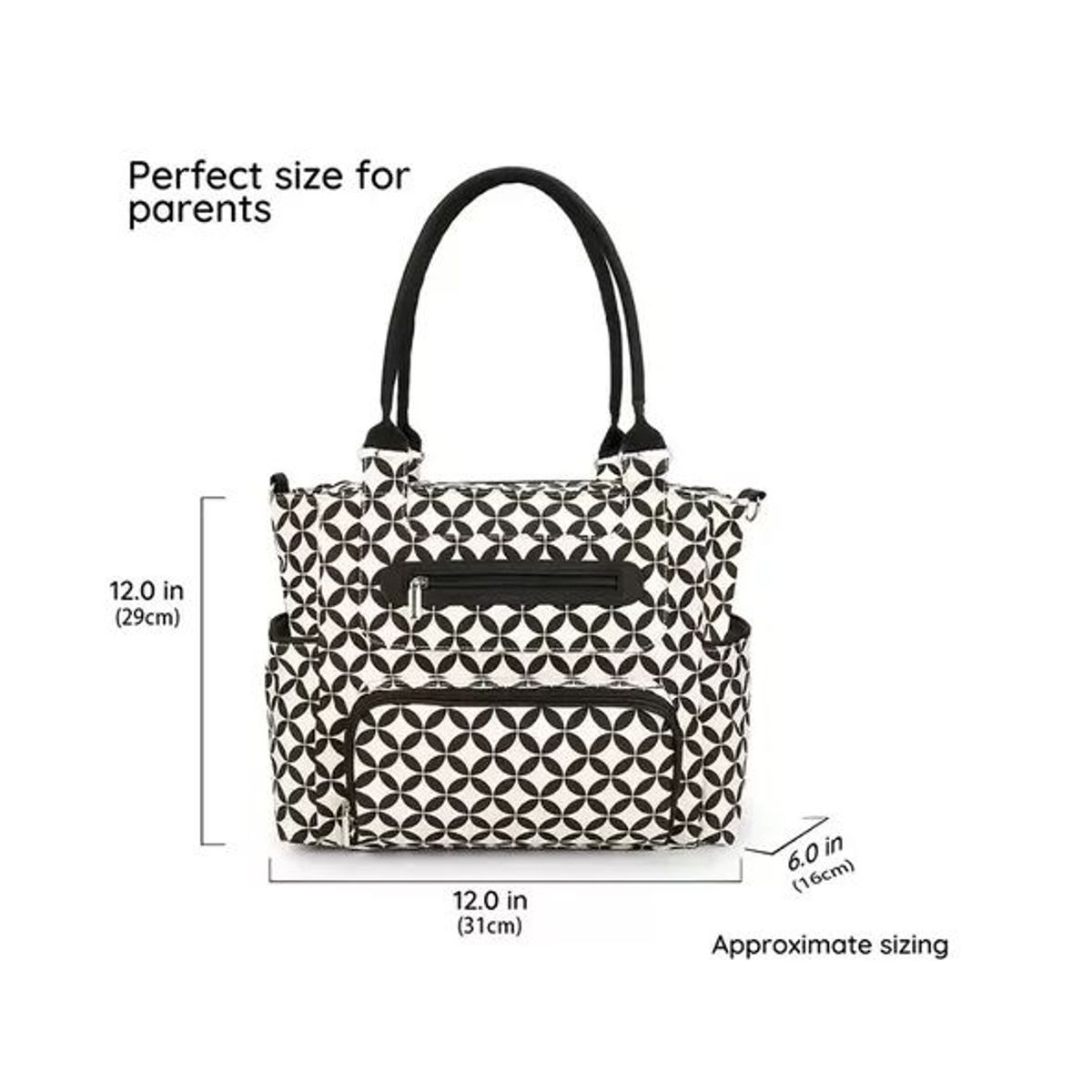 KIDSHOP - Bolso Pañalera Para Bebe Tamaño Grande Niño Y Niña Gris