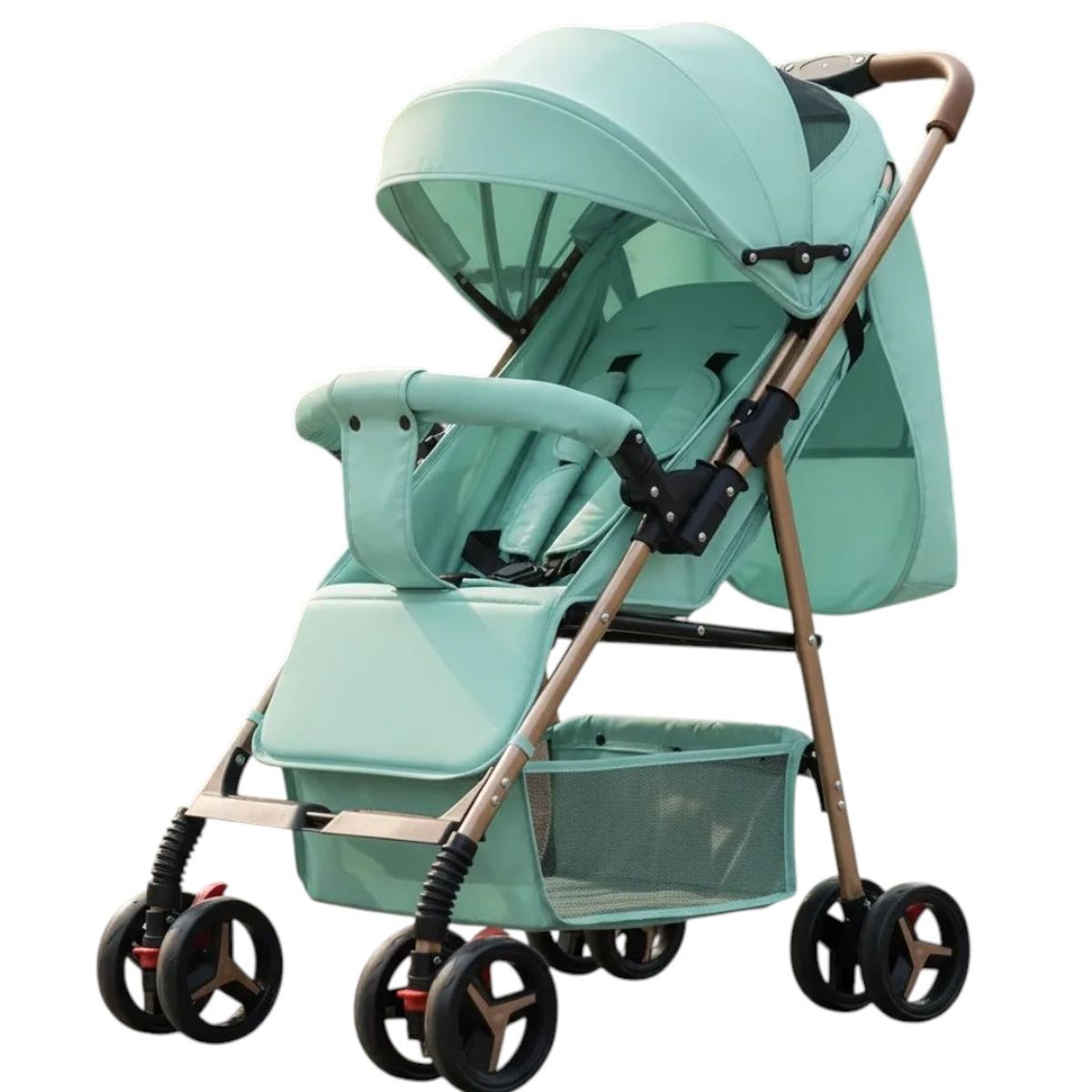 KIDSHOP - Coche Para Bebe Capota Expandible Reversible PD-701-3 Verde