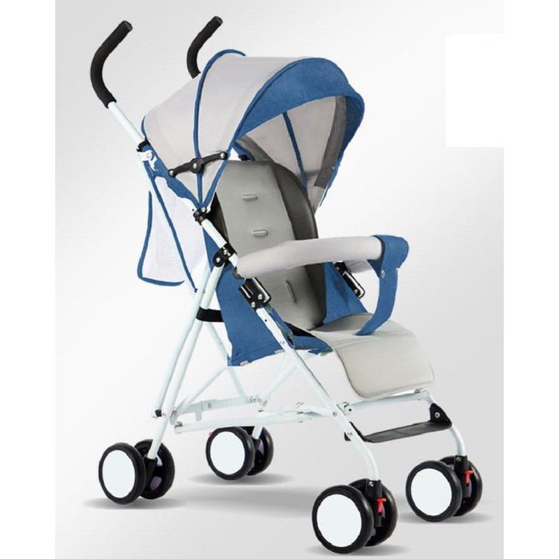 KIDSHOP - Coche para bebe paseador tipo sombrilla  liviano azul 701-2
