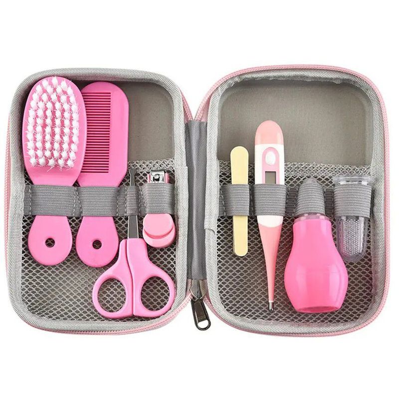 KIDSHOP - Kit set cirugía cuidado bebe corta uñas 8 piezas hy-g-2 rosa