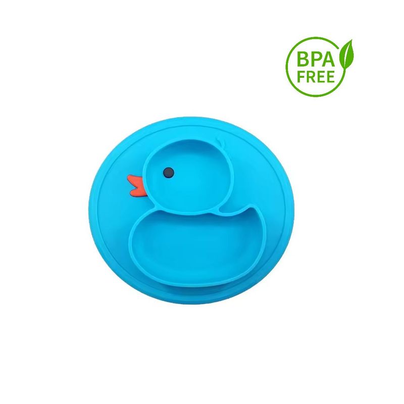 KIDSHOP - Plato silicona antideslizante para bebé azul hydg-1