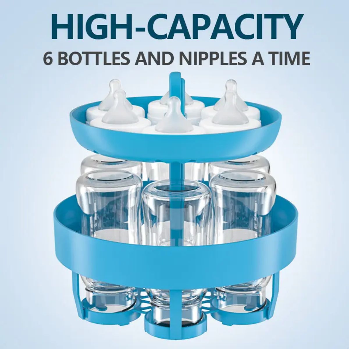 KIDSHOP - Esterilizador 6 Teteros Bebe Eléctrico BP-808-RO