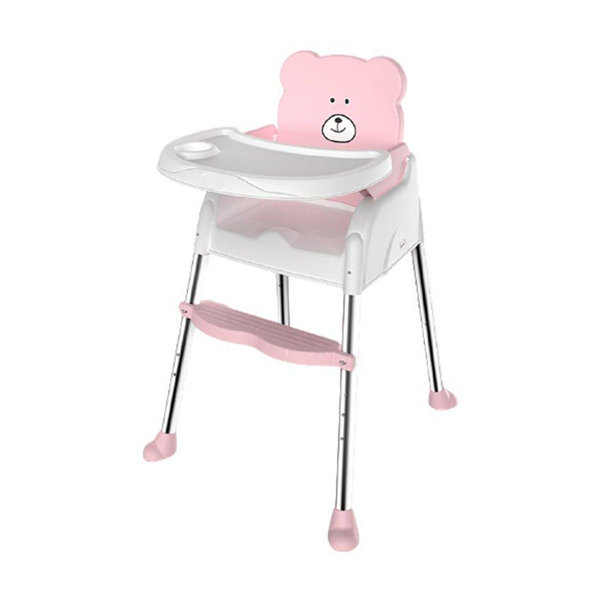 KIDSHOP - Silla Comedor Para Bebe Multifuncional 5 En 1 Bz-506 ROSA