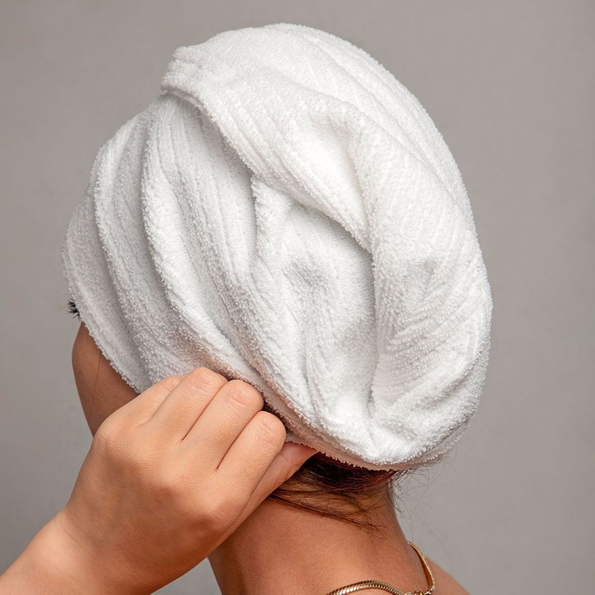 ESSENZA - Toalla Turbante para el Cabello en Microfibra Blanco - ESSENZA