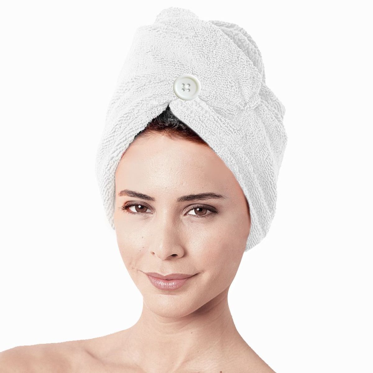 ESSENZA - Toalla Turbante para el Cabello en Microfibra Blanco - ESSENZA