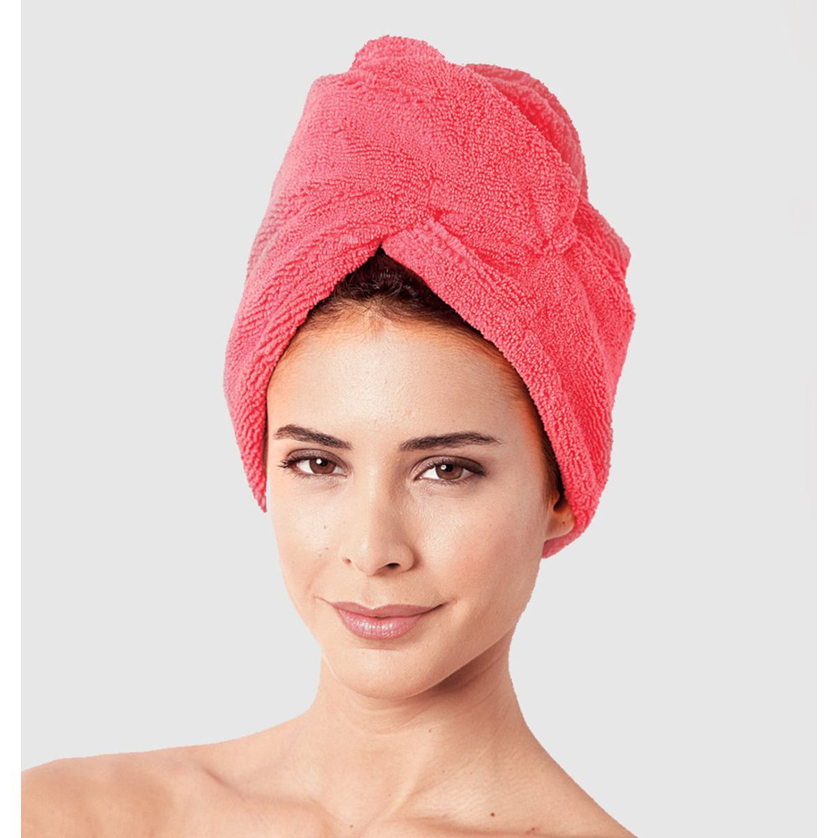 ESSENZA - Toalla Turbante para el Cabello en Microfibra Coral en Caja - ESSENZA