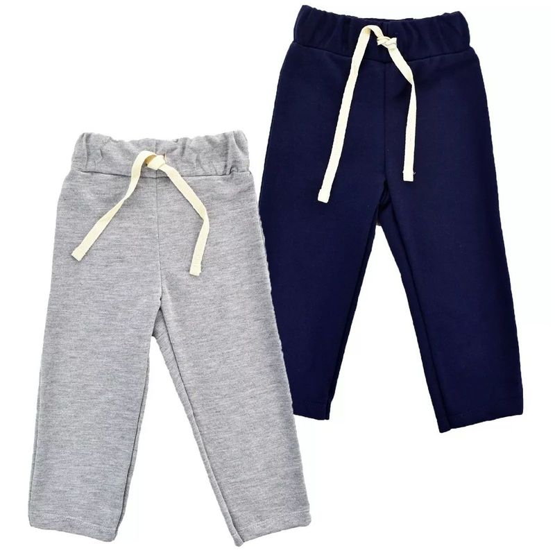 MUNDO BEBE - Pantalón Para Bebé Niño Sudadera Jogger X 2._.