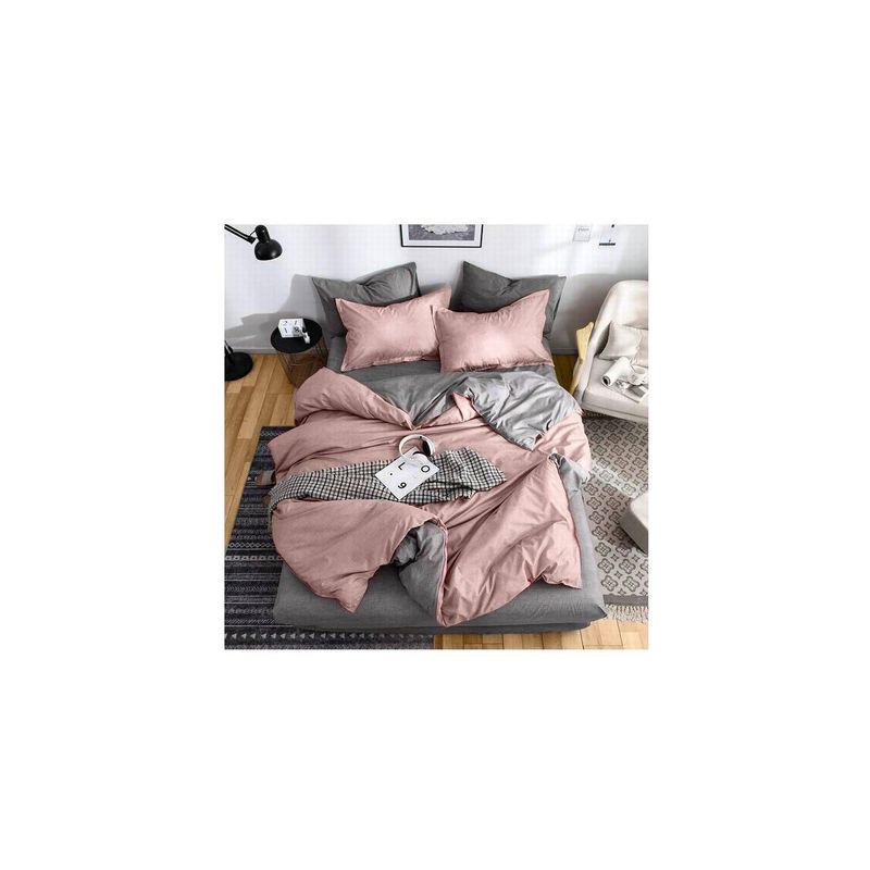 PLUMA HOME - Funda de duvet microfibra pink medida doble.