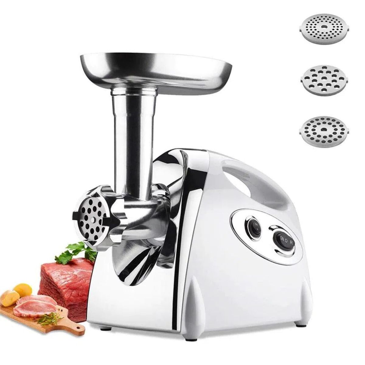 GENERICO - Molino Eléctrico Picador De Carne + Reversa 1200w