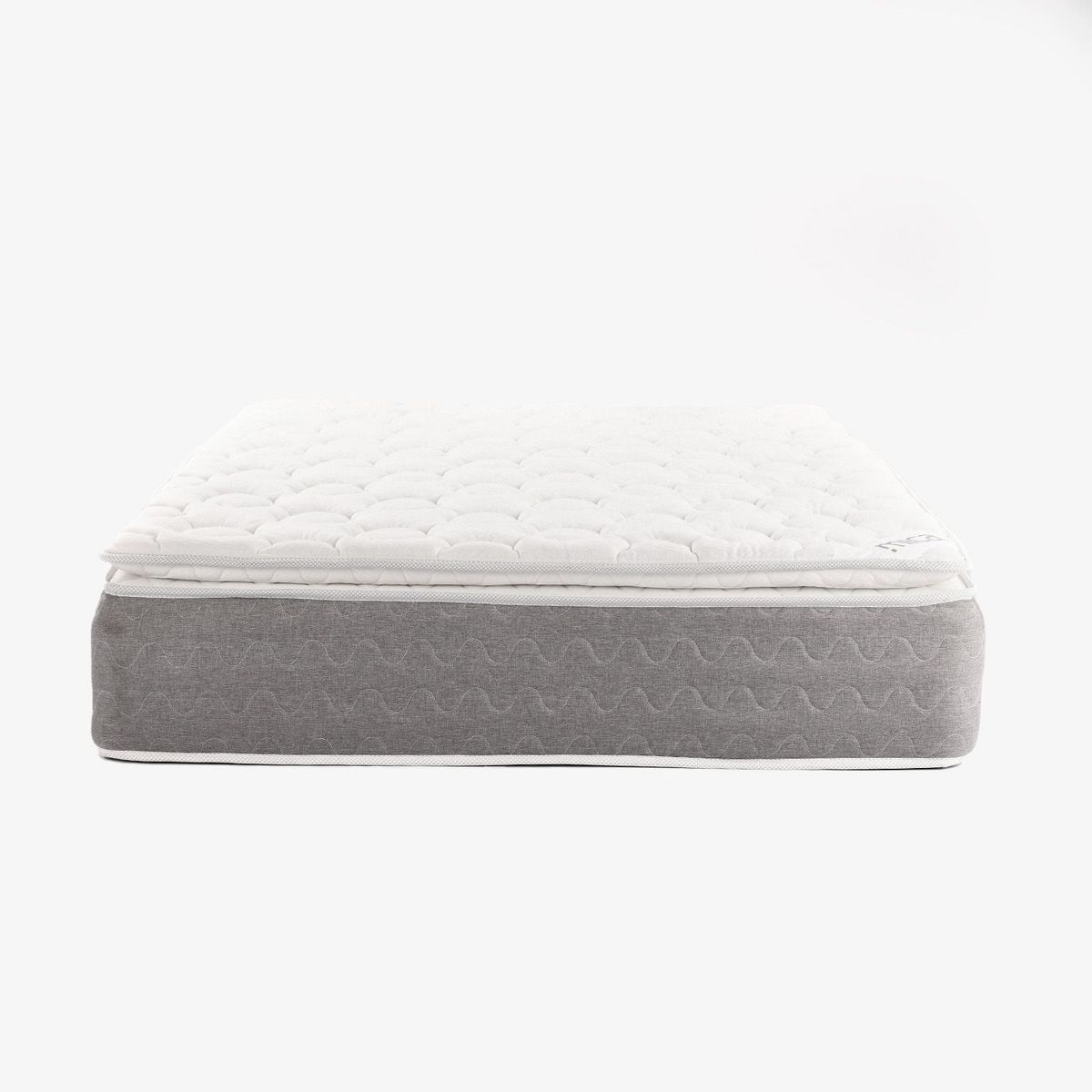 MICA - Colchón Queen Firmeza Suave Ortopédico Resortado con Pillow Milán 160 x 190 cm Mica