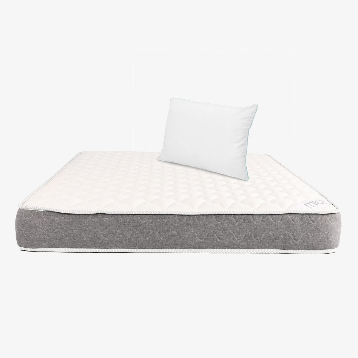 MICA - Colchón Semidoble Firme Ortopédico Resortado Praga 120 x 190 cm + Almohada Mica