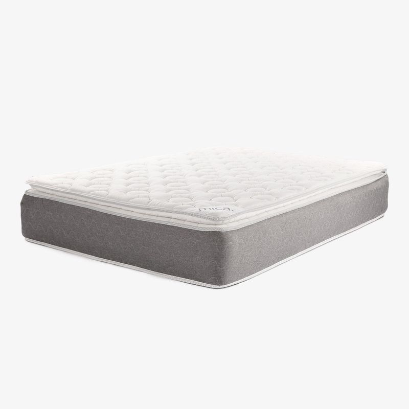 MICA - Colchón Doble Firmeza Suave Ortopédico Resortado con Pillow Milán 140 x 190 cm + 2 Almohadas Mica