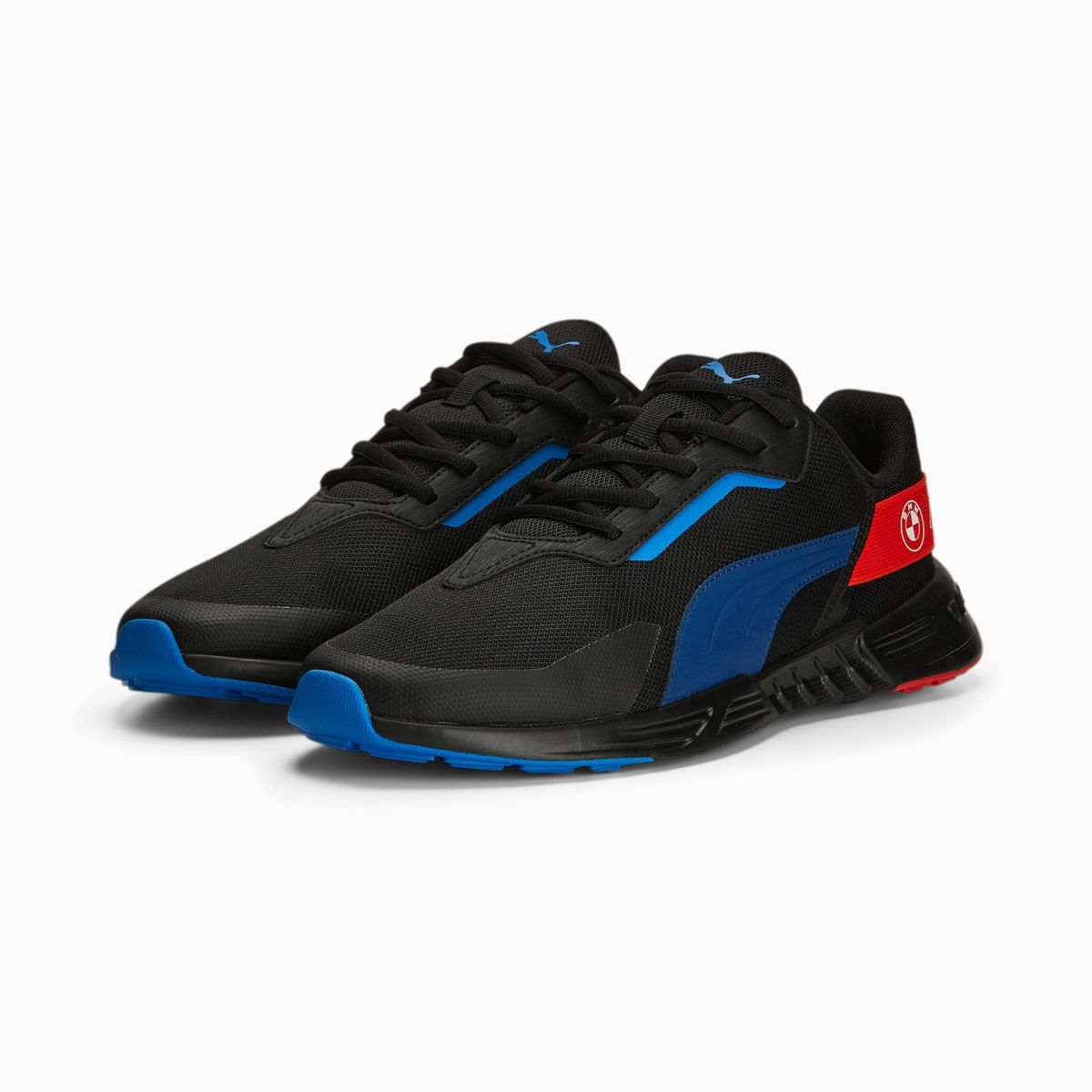 PUMA - TENIS PUMA HOMBRE BMW MMS TIBURION NEGRO AZUL ROJO