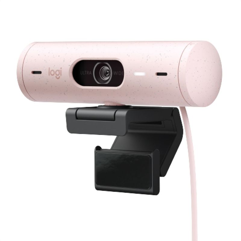 LOGITECH - Cámara Web Full Hd Logitech Brio 500 / Rightlight 4 Con Hdr ROSADO