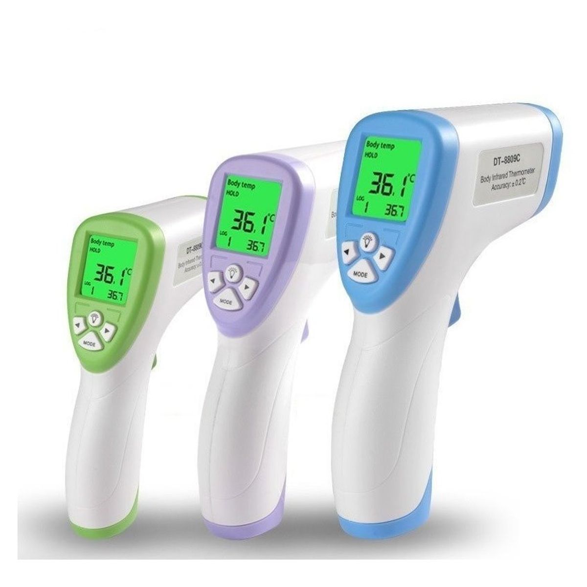 KIDSHOP - Termometro Digital Corporal Infrarojo Laser Niños Adultos F104 Blanco