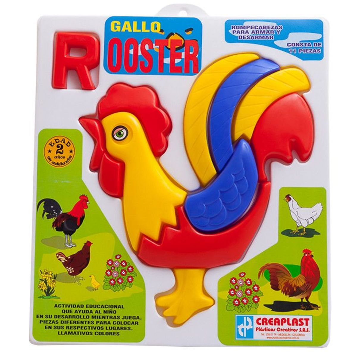 CREAPLAST - Rompecabezas Infantil Gallo Creaplast - Multicolor