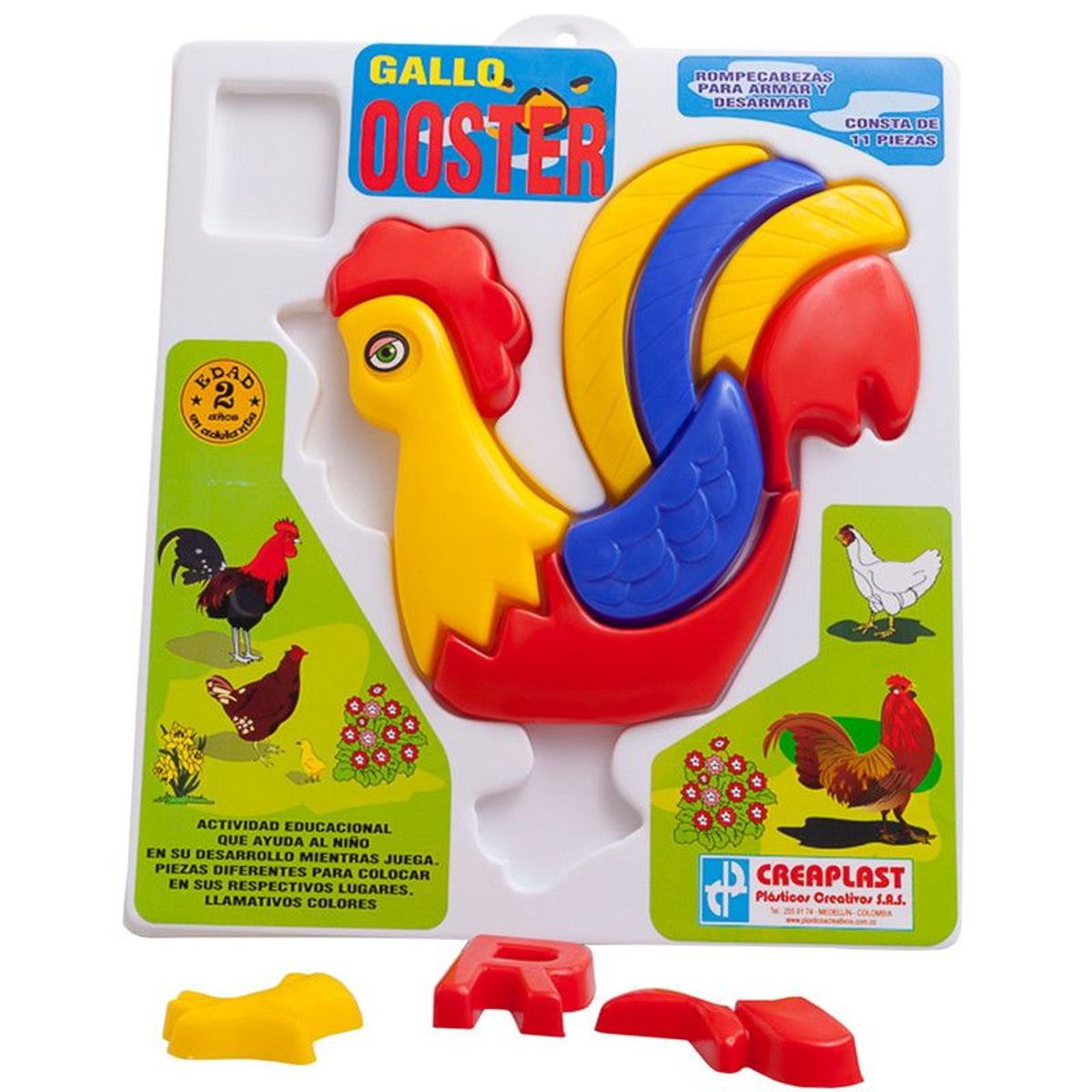 CREAPLAST - Rompecabezas Infantil Gallo Creaplast - Multicolor