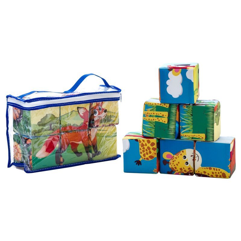 CREAPLAST - Rompecabezas cubos de espuma x6 Creaplast