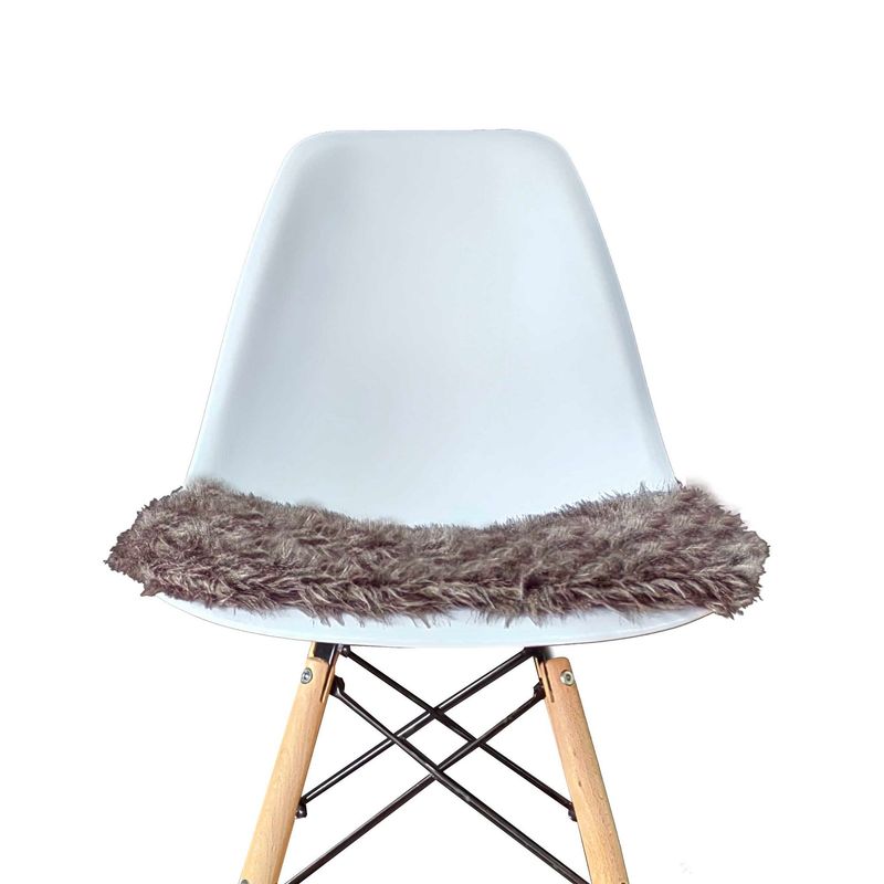 BANZAY - Cojin en Peluche para Silla Eames kit x4 - Café